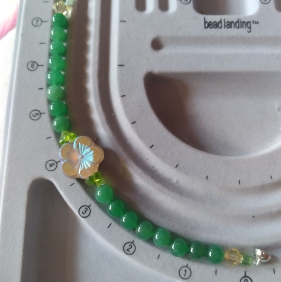 💎🎁 8" Boho Genuine Green Aventurine Flower 🌼 Bracelet 🙂 Magnetic Closure!💥 - Picture 12 of 14